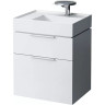 Комплект мебели + раковина LAUFEN KARTELL 4.0755.2.033.631.1+ 8.1033.4.757.112.1 (595x455x615мм), цвет глянцевый белый 0755.2.033.1+ 8.1033.4
