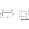 Шкафчик под раковину LAUFEN SPACE 93,5х41 4.1020.2.160.101.1