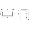 Тумба под раковину LAUFEN PALACE 90x46 4.0125.2.075.463.R